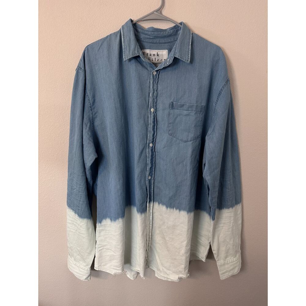 Frank & Eileen Luke size XXL button up Womens Distressed Long Sleeve 100% Cotton